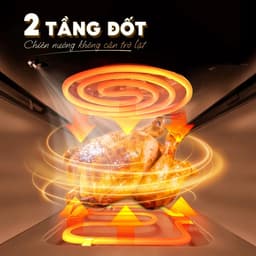 [ĐỜI MỚI NHẤT- BH 18T] Nồi chiên không dầu hơi nước Qcooko cống suất 1500W dung tích 5L, màn hình cảm ứng dễ dàng thao t 5