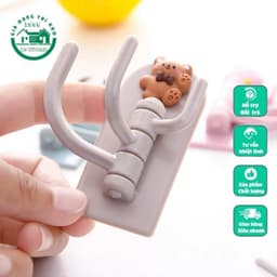 Móc Dán Tường 3 Chấu Dễ Thương, Móc Treo Đồ 3 Chấu Đa Năng Tiện Lợi Họa Tiết Dễ Thương VOICON-[NHI66] 2