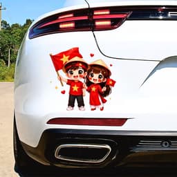 Decal Xe Tự Hào Việt Nam Dán Lên Xe Thể Hiện  Tình Yêu Nước Mạnh Mẽ 2