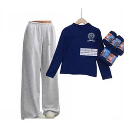 Sét bộ thu đông Quần dài da cá xám ĐẬM trơn + mix áo GIỮ NHIỆT nữ cổ 3cm - chữ thập -thoitrangthubio9998 2