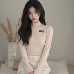 Áo giữ nhiệt nữ CÓ LÓT NỈ cổ cao 3P dáng ôm dày dặn co giãn - chữ DUMMBLE -thoitranghs99 5