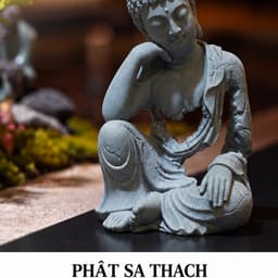 Tượng Hư Không Thiền Phật an nhiên đá sa thạch ST0376 - Tượng phật tĩnh tâm tạo hình rỗng 8