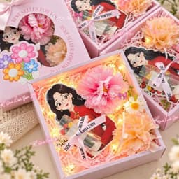 (Tặng đèn và thiệp) Set Hoa 20-11 tặng thầy cô Kèm ống phôi đựng tiền tặng Thầy Cô - Quà Tặng ý nghĩa hoa cúc tri ân 7