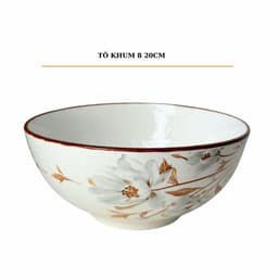 Bán Lẻ Món Sản Phẩm Bát đĩa họa tiết Hoa Mộc Hương ,Chất Liệu Gốm Sứ Bát Tràng , Tô Chén Đĩa Sứ Ăn Cơm Gia Đình 5