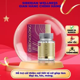 Thực phẩm SIBERIAN Chronolong, Hỗ trợ ngăn ngừa lão hóa, giữ gìn sức khỏe và vẻ đẹp cho phụ nữ. 1