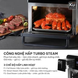 Nồi Chiên Không Dầu Kết Hợp Hấp KU Küchen PCL2228 16L Chính Hãng Đa Năng Bảo Hành 24 Tháng 6