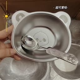 [VIP] Đĩa hoạt hình Bát thép không gỉ 304 em Trẻ sơ sinh Đồ dùng gia đình Đặc biệt cho bé Ăn uống  VOICON-[SS67] 4