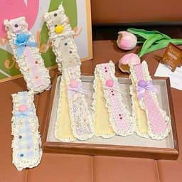 Băng đô (LOẠI1) buộc tóc rộng hoa dệt kim ngọt ngào, Băng đô cố định tóc gãy ma thuật cho bạn gái... 4