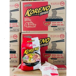 (SẴN SLL GIAO NGAY) Mì Koreno Jumbo Chính Hãng 100 Gói/Thùng Sẵn SLL Giá Sỉ date mới , dokhogiasi 3
