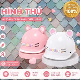 [ĐẠT CHUẨN AN TOÀN] Nón Bảo Hiểm Cá Heo Người Lớn Nam Nữ Nửa Đầu Thời Trang Dễ Thương 2