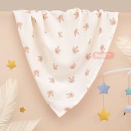 Khăn tắm, Khăn quấn Royal vải xô muslin cao cấp, Khăn đa năng cho bé 8