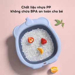 ( K&S ) Chậu Rửa Mặt Gấp Gọn Hình Voi Cho Bé  – Tiện Dụng, Dễ Sử Dụng . 4