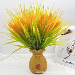 Bình lúa thần tài 40cm giả trang trí phòng decor - Decor Phòng Trang Trí Nhà [Bao gồm bình + 28 nhánh lúa] 3