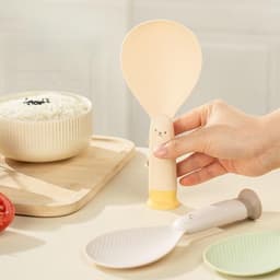 Muôi Xới Cơm Chống Dính Đế Hít Dính Tự Đứng Chất Liệu Nhựa PP Không Mùi Chịu Nhiệt  VOICON-[TTA11] 5