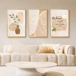 Tranh Treo Tường Bộ 3 Hoa Hồng Và Lá Cây Phong Cách Bắc Âu Hiện Đại Trang Trí Phòng Khách Phòng Ngủ Cao Cấp Mới Nhất 6