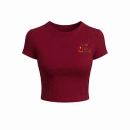 Size free 28-45KG Áo thun nữ CROPTOP co giãn họa tiết - hình NƠ DÚM   -.qunaaounisex94 2