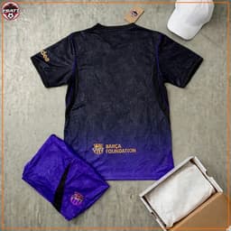Bộ Quần Áo Bóng Đá CLB Barcelona Sân Nhà 26/27 - Chuẩn Mẫu Thi Đấu - Vải Polyester Gai Thái Thoáng Khí Thấm Hút Mồ Môi 2