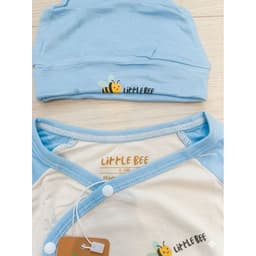 Set 5 Món Đồ Dài Áo Cài Chéo Sơ Sinh cao cấp LittleBee - Cho Bé Trai, Bé Gái (Từ 0-3M) 5