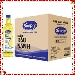 (Sỉ đại lý sẵn giao)Thùng 12 chai dầu ăn 1L,2L simply nguyên chất ( NPP HẠNH TÌNH 8386 ) 2