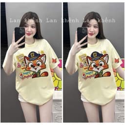 Áo thun Hàn Quốc thời trang, rộng rãi và in họa tiết độc đáo giả thêu siêu xinh ullzang -thoitrangthubio98 4