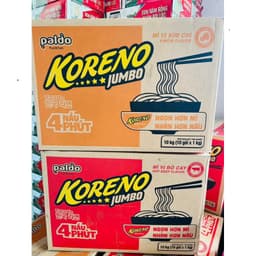(SẴN SLL GIAO NGAY) Mì Koreno Jumbo Chính Hãng 100 Gói/Thùng Sẵn SLL Giá Sỉ date mới , dokhogiasi 1