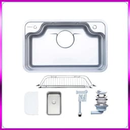 Chậu Rửa Bát 1 Hố Nobinox Arvo B180 | Kích thước 80x50cm 4