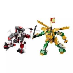 Lloyd Mech EVO Batlle-Bộ Đồ Chơi Lắp Ghép Trận Chiến Mech Lloyd vs Lính Xương-Njnjago Dragon Rising 4