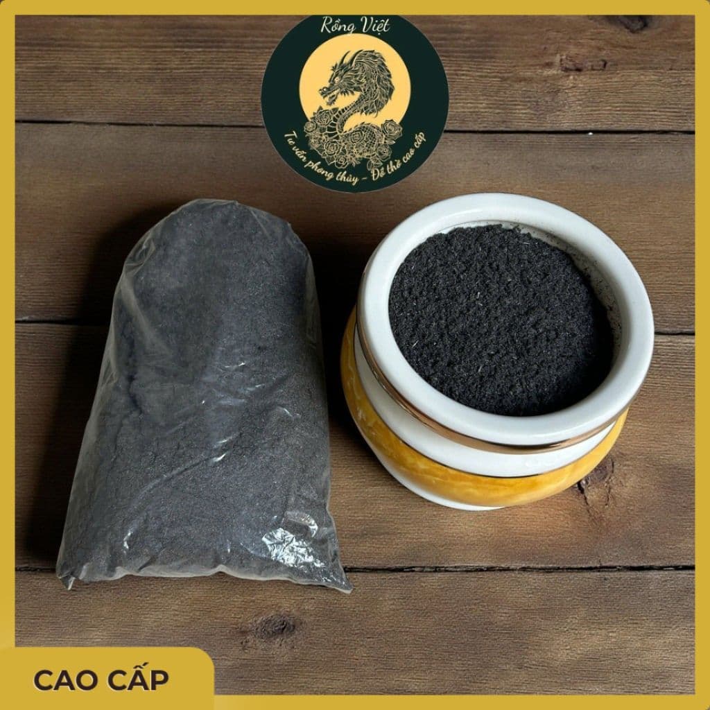 'Tro RỒNG VIỆT - Tro đen cao cấp từ rơm, tiêu chuẩn chất lượng hàng đầu Việt Nam.'