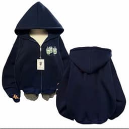 [ RẺ VÔ ĐỊCH ] Áo Khoác Nỉ Hoodie Zip In Nổi  Form Freesize Nam Nữ Chất Nỉ Bông lô gô lá cờ HS 4