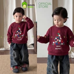 [10-29KG] Áo Nỉ Cho Bé Trai Kimchibaby Dày Dặn Nỉ 2 Da Cao Cấp Premium, Áo Sweater Siêu Nhân Người Nhện Noel AN601 8