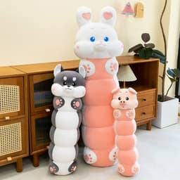 Gối mềm gối ôm Caterpillar Rabbit Piggy ngủ gối dài chuyên dụng -MIU GẤU XINH 3
