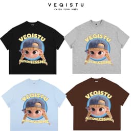 Áo Thun BOXY Local Brand VEQISTU "Baby", Áo Thun Boxy Form Rộng Unisex  250Gsm Cotton 1