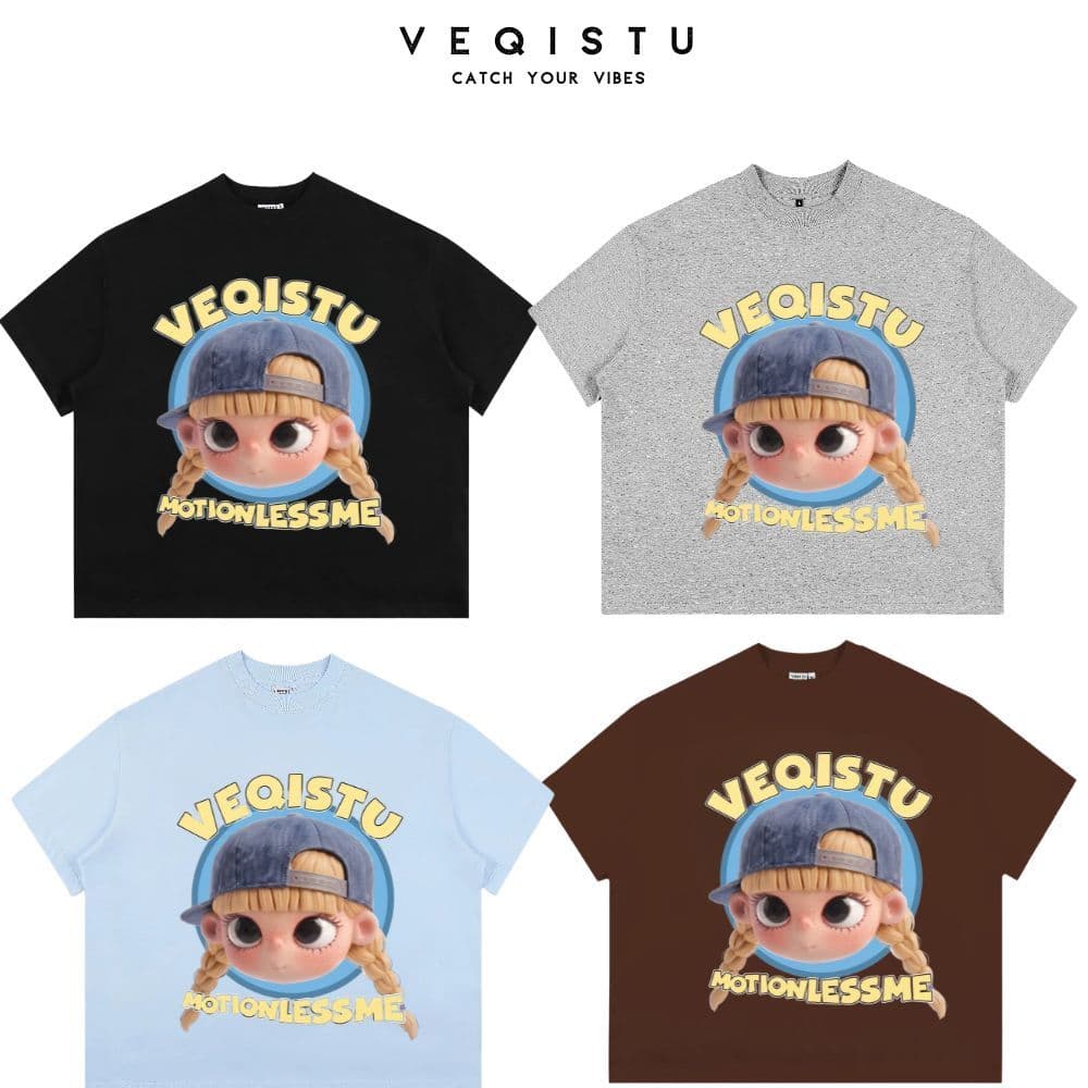 Áo Thun BOXY Local Brand VEQISTU "Baby", Áo Thun Boxy Form Rộng Unisex  250Gsm Cotton