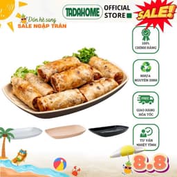 Combo Đĩa Phíp Thuyền Việt Nhật Đĩa Nhựa 1283/4/5/6, Đĩa Đựng Hải Sản Thức Ăn Sang Trọng - TADAHOME 1