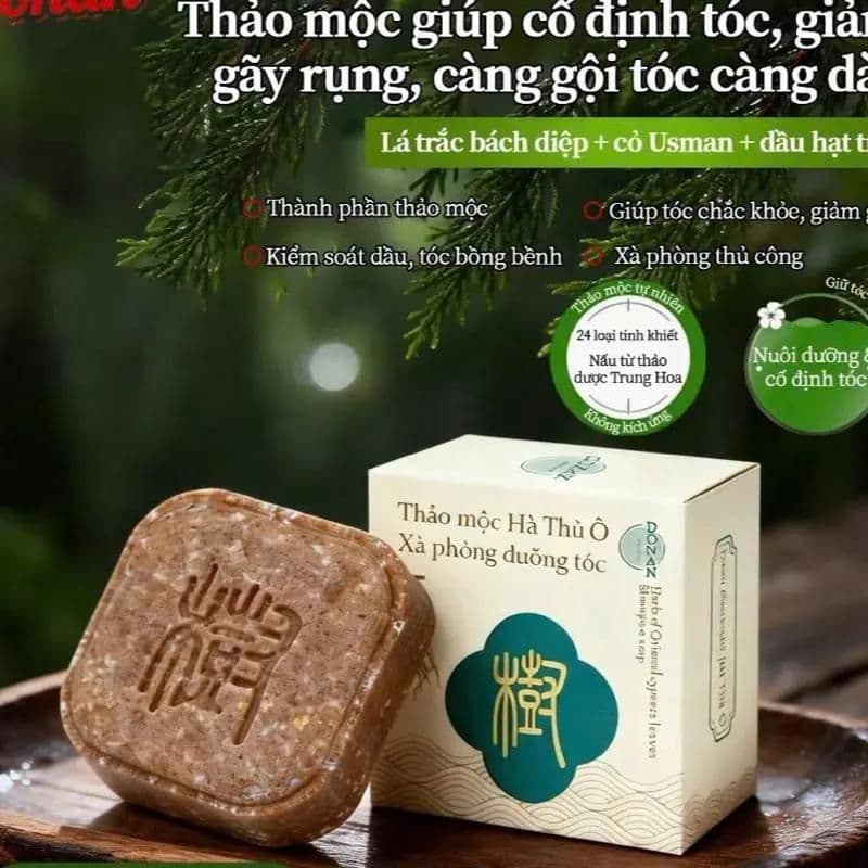 (Chính Hãng) Xà phòng dưỡng tóc DONAN hà thủ ô giảm gãy rụng nuôi dưỡng tóc