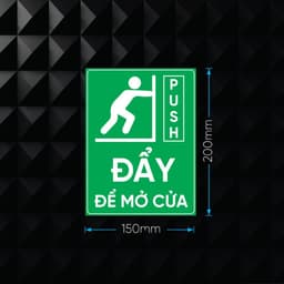 Decal Dán Cửa "Đẩy - Kéo" (Push - Pull) Chống Thấm Nước - Biển Báo Chỉ Dẫn Ra Vào Tiện Lợi, Chuyên Nghiệp 2