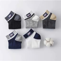 T54 SET 10 Đôi Tất Nam Cotton Thể Thao Cổ Ngắn Phối Chữ Năng Động 7