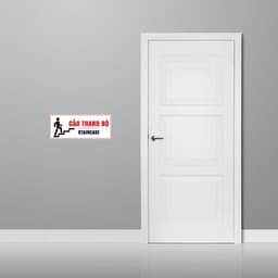 Decal Cầu Thang Bộ, Decal Dán Cầu Thang Đi Bộ, Sticker Lối Lên Cầu Thang Bộ, Decal Cao Cấp Dán Tường Dán Kính Chống Nước 2