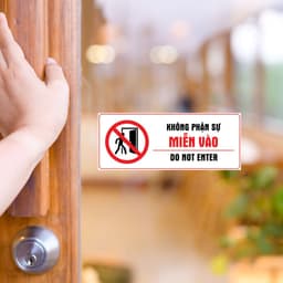 [Hỏa Tốc] Decal Dán  "Không Phận Sự Miễn Vào - Do Not Enter" Chống Thấm Nước, Bền Đẹp 3