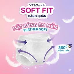 Băng Vệ Sinh Nữ Dạng Quần Diana Soft Fit Size SM/ L-XL/ML 12 + 4 miếng - Siêu Mỏng 0.3cm 3