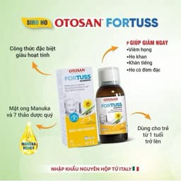 Siro Ho Thảo Dược Fortuss Otosan (Mẫu mới) Hỗ trợ Bổ Phế , Làm Dịu Con Ho, Bảo Vệ Niêm Mạc< BUNBUN SHOP 7