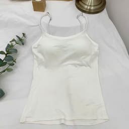< Kèm Đệm Mút  > Áo 2 Dây Đệm Mút Ngực Co Giãn, Dây Điều Chỉnh quảng châu nơ xinh đẹp -LADYER 7