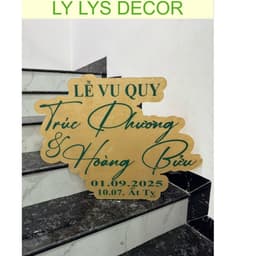 BẢNG CHỮ MICA TÊN CÔ DÂU CHÚ RỄ/ DECOR TIỆC CƯỚI LY LYS DECOR 4