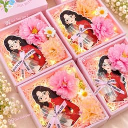 (Tặng đèn và thiệp) Set Hoa 20-11 tặng thầy cô Kèm ống phôi đựng tiền tặng Thầy Cô - Quà Tặng ý nghĩa hoa cúc tri ân 5