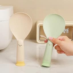 Muôi Xới Cơm Chống Dính Đế Hít Dính Tự Đứng Chất Liệu Nhựa PP Không Mùi Chịu Nhiệt  VOICON-[TTA11] 3