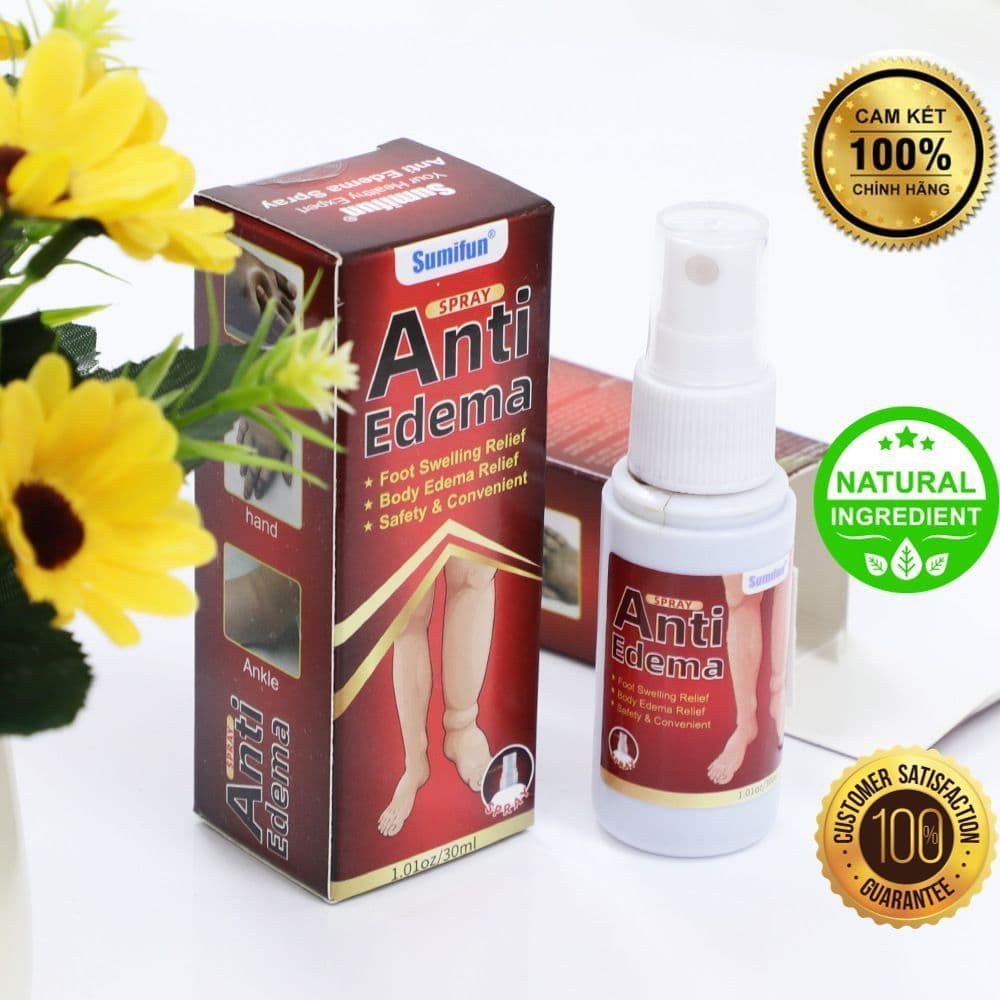 Chai Xịt Thảo Mộc - Anti Edema 30ml – Xịt Chứng Phù Nề, Ứ Nước, Ứ Dịch Chân tay_GIÁ SIÊU RẺ  