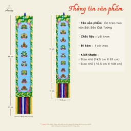 [Amrita] Cờ Treo Hoa Văn Bát Bảo Cát Tường Nepal – Cờ Phật Giáo Tây Tạng Trang Trí - CXNP462 2