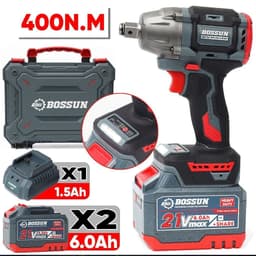 1 Máy Siết Bulong Bắn Vít BOSSUN M21B-IW400BL - Động Cơ Không Chổi Than, Lõi Đồng, Lực Siết 400Nm, 3 Cấp Tốc Độ 3