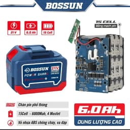 Pin Bossun 10cell, 15cell, 20cell, 30cell mạch 4 mosfet - Chân phổ thông - Vỏ ABS Chống Cháy, Chống Va Đập 5