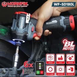 Máy Bắn Vít Búa Pin Workfix WF-SD180L Động Cơ Không Chổi Than 180Nm - Đầu Ngậm Nhanh 6.35mm 4